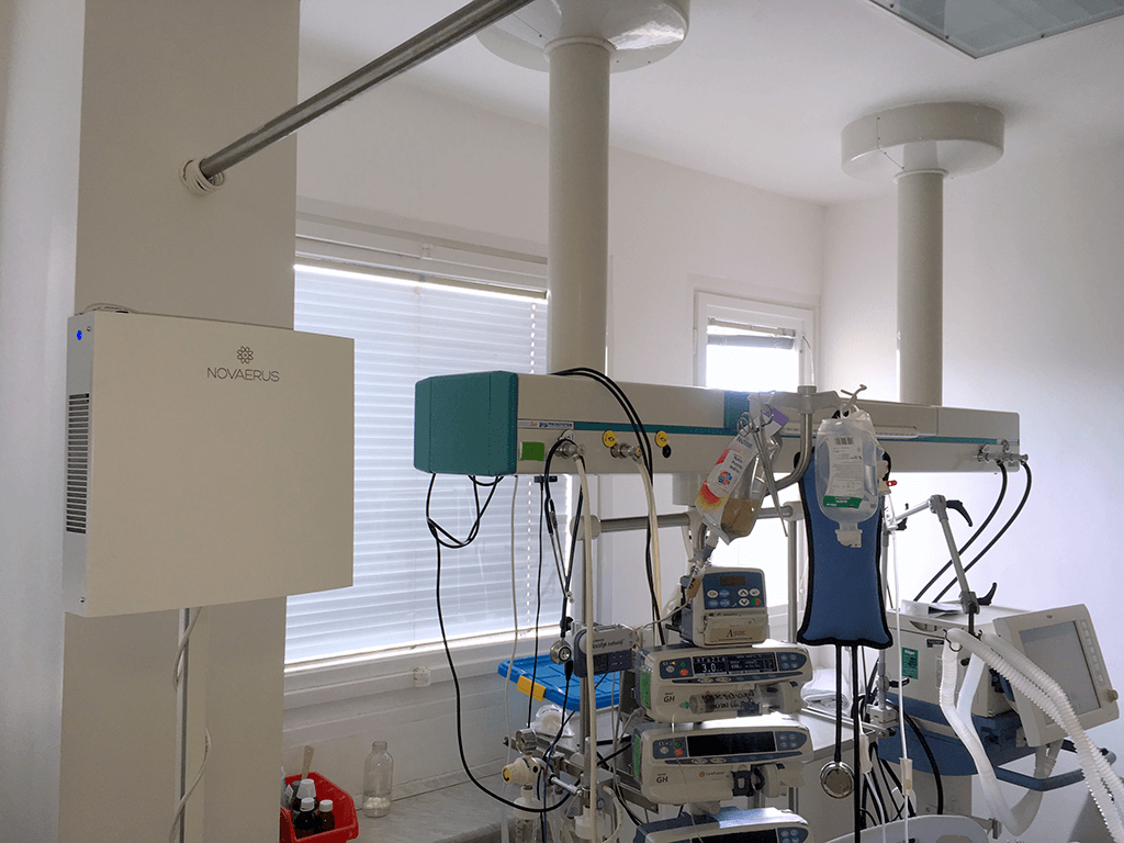 Novaerus plazmatechnológiás légtisztító a Bács-Kiskun Megyei Kórház kecskeméti intenzív osztályán